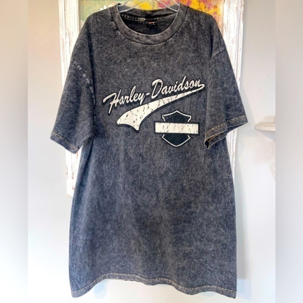 HARLEY DAVIDSON LG T-Shirt Short Sleeve Front/Back Print Benson Muncie IN